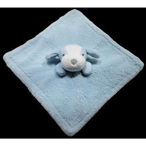 Wendy Bellissimo Baby Security Blanket Lovey Puppy Dog Blue Plush